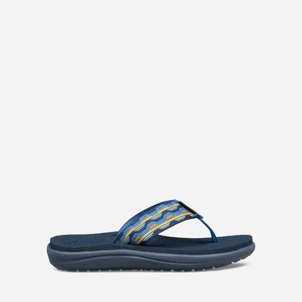 Teva Voya Flip - Kids' Teva Hiking Sandals - Dark Blue | India (DICS93462)